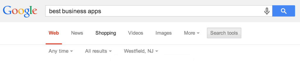 Google advance search tools