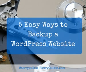 5 Easy Ways to Backup a WordPress Website